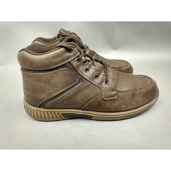 Orthofeet Highline 487 Mens 10 2E Wide Brown Boot Lace-Up Leather Comfort - Picture 9 of 16